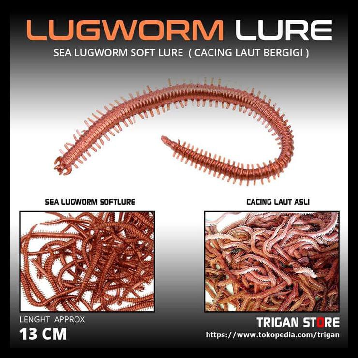 Best Seller Soft Lure Umpan Cacing Laut Sea Lugworm Softlure Mancing Di Bagan Shopee Indonesia