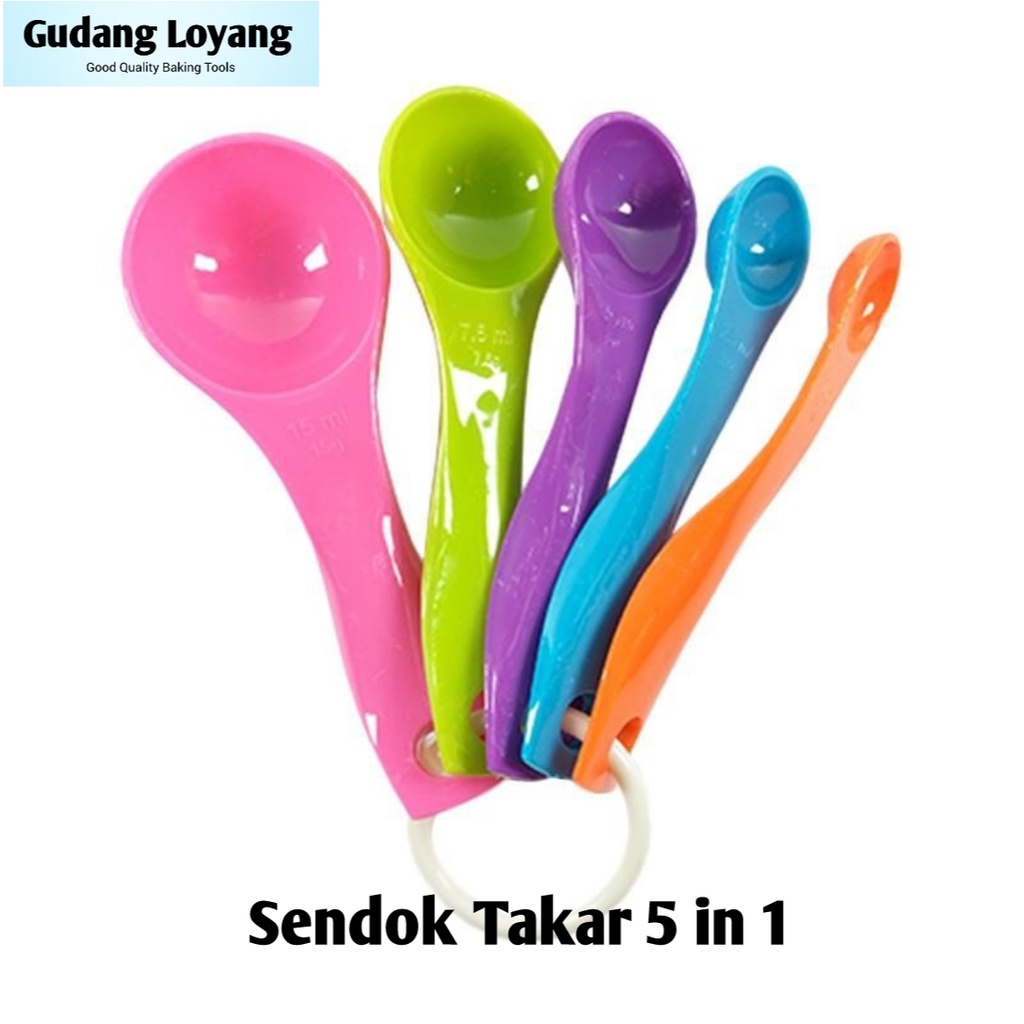 Sendok Takar Bumbu Sendok Ukur Set 5 in 1 Multifungsi Measuring Spoon Sendok Set Dapur