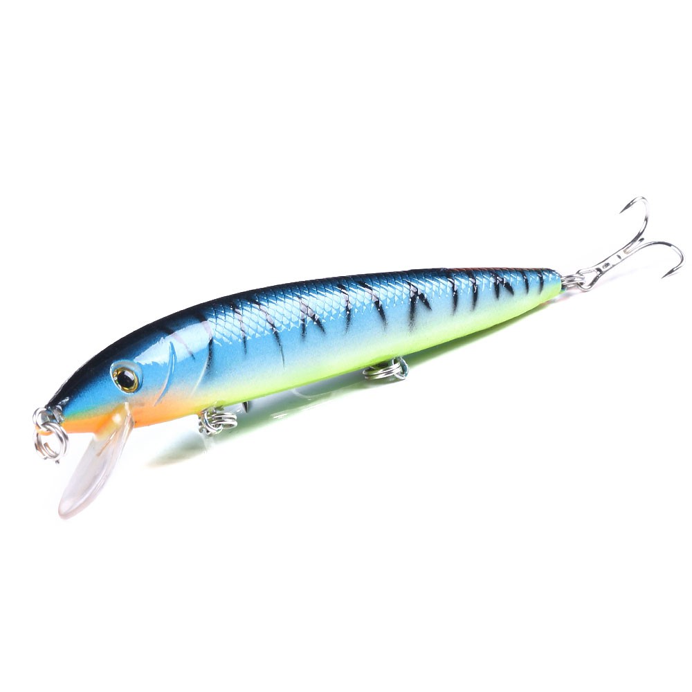 HENGJIA 9pcs Floating Minnow 12cm/13.8g Umpan Pancing Memancing Peralatan Fishing Lure Ikan Bass Bait Kait Hook Tackle