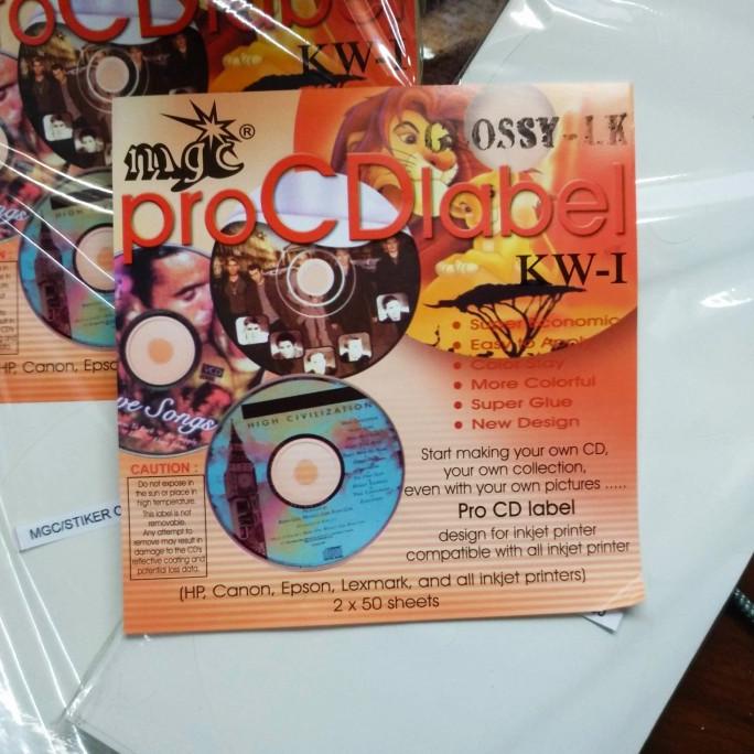 *****] Label CD DVD kertas stiker sticker MGC MAGIC Glossy LK