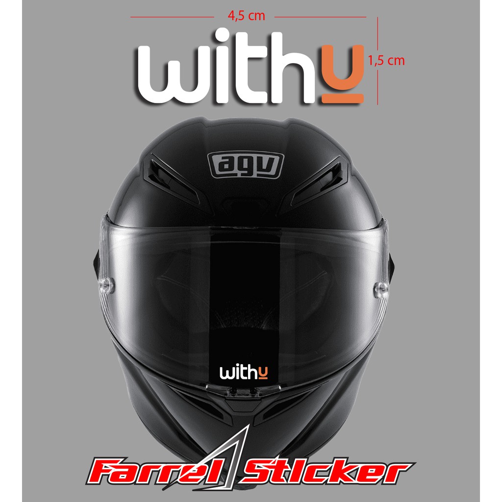 stiker sticker WITHU visor