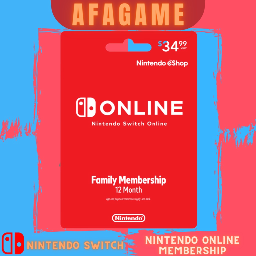 Jual Nintendo Switch Online Membership (1 Tahun / 6 bulan) Shopee