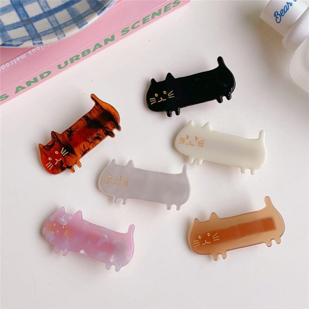 Hairpins Acetate Cat Animal Barrettes Fashion INS for Women