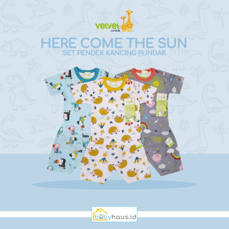 VELVET JUNIOR - HERE COMES THE SUN SET PENDEK KANCING PUNDAK