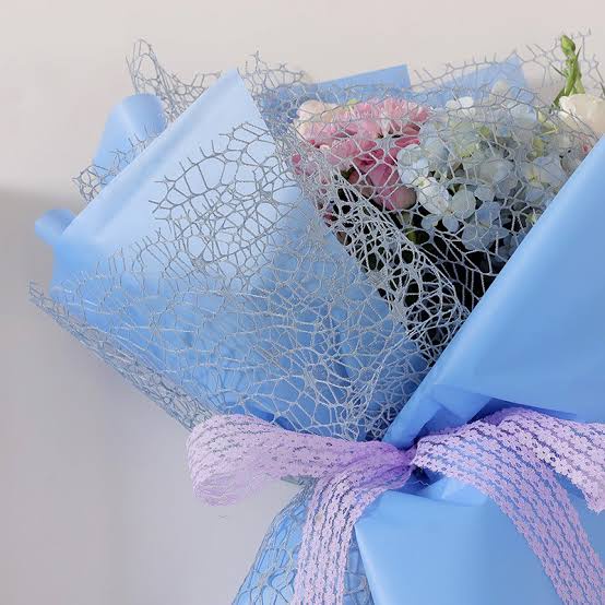 

Flower wrapping jala, kertas buket jala 50x60cm