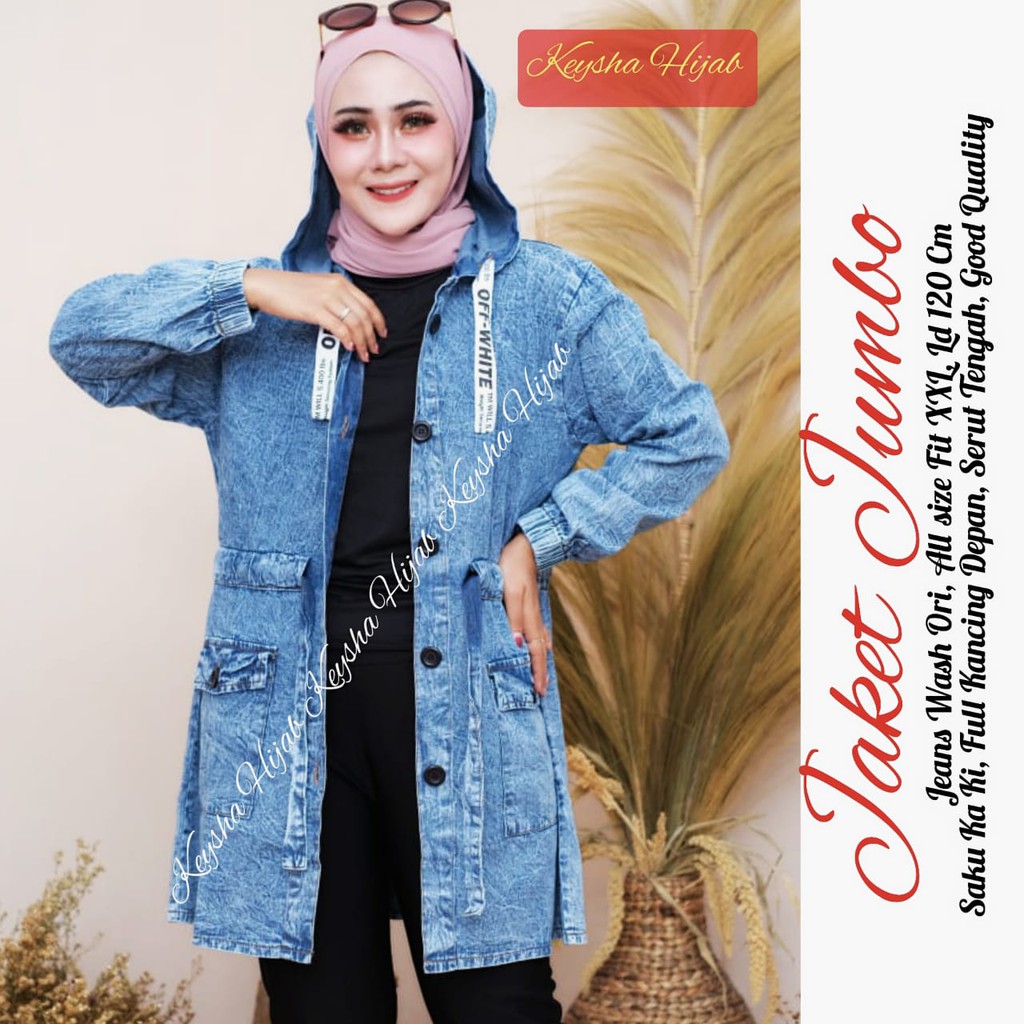 JAKET JUMBO JEANS PARKA OFF WHITE KEKINIAN GBM