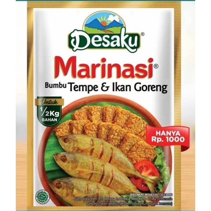 

Desaku marinasi tempe / ikan goreng