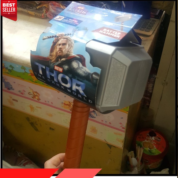palu gada thor. mainan anak palu thor