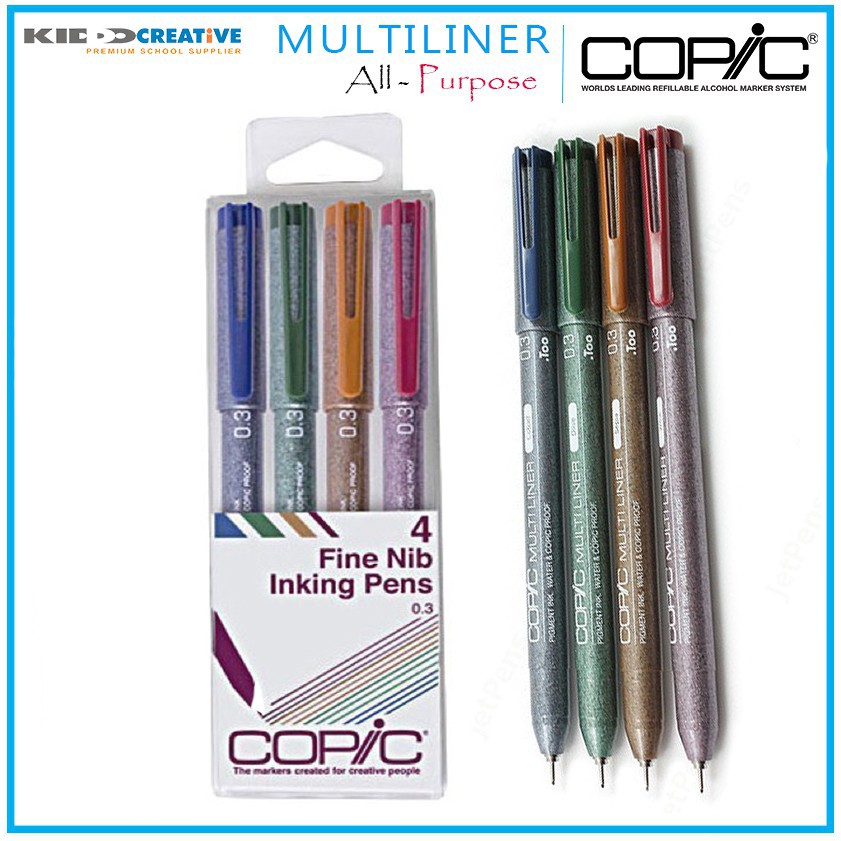 

COPIC MULTILINER Color 0.3 4pc/set