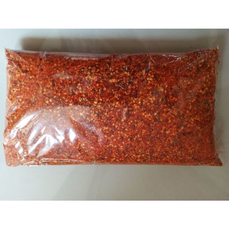 

bubuk cabe kasar pedas daun jeruk nampol kemasan standing pouch isi 100gr