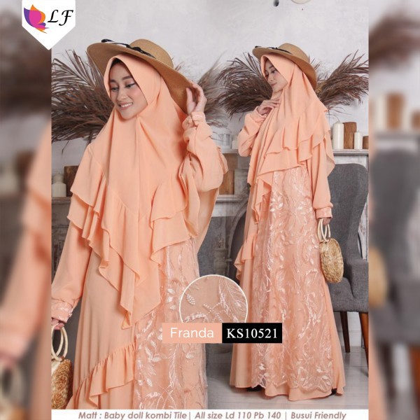 Baju Gamis Franda/gamis solo/baju muslim syari