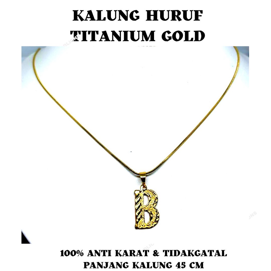 KALUNG HURUF,KALUNG HURUF TITANIUM GOLD,KALUNG ALFABET,KALUNG INISIAL