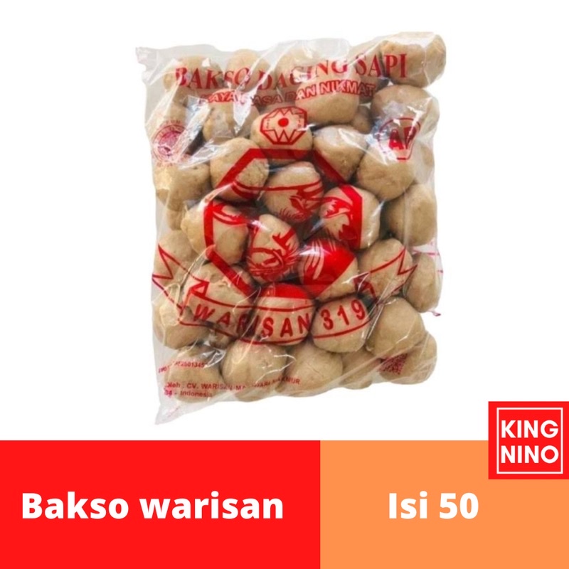 

Bakso warisan daging isi 50pcs