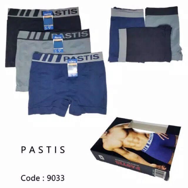 CD Boxer Pria PASTIS Premium Nylon 9033 / Celana Dalam Boxer Laki Cowo