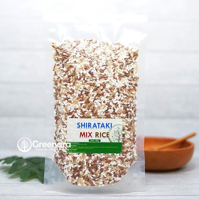 

SHIRATAKI MIX RICE 500GR / SHIRATAKI MIX BERAS MERAH , COKLAT ORGANIK