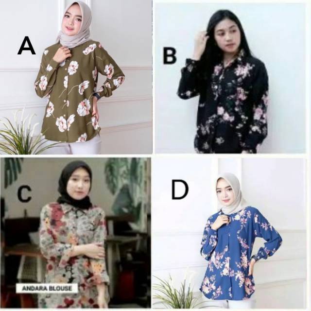 KEMEJA/ATASAN MOTIF MONALISA JUMBO LD 120 XXL