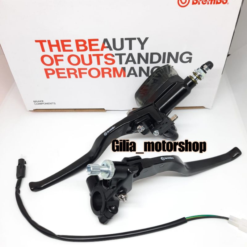 Master Rem E2 Tabung Oval Set kiri kanan Universal Motor