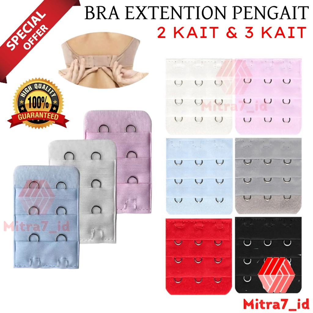 [M7] BRA EXTENSION PENGAIT TALI BH 2 BARIS SAMBUNGAN KAIT PERPANJANG SUPER EXTENDER SAVE PENYAMBUNG MURAH / BRA EXTENDER / PENGAIT TALI BH