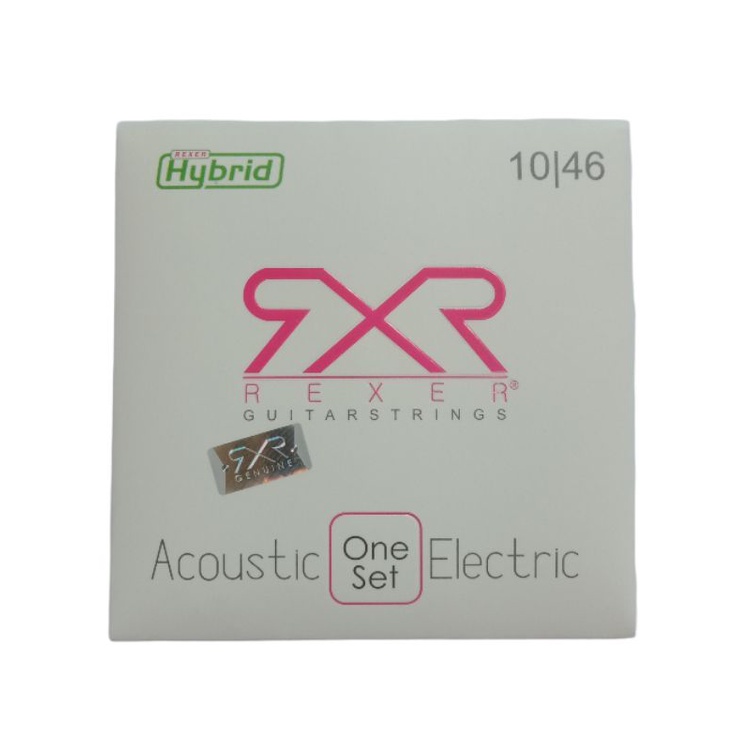 Senar Gitar REXER Acoustic Electric Hybrid 010-046 ( 1.set )