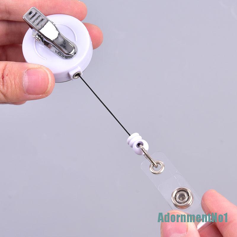 (AdornmentNo1) Badge Reel Retractable Dengan Klip Ikat Pinggang Untuk Kartu ID / Dokter / Perawat