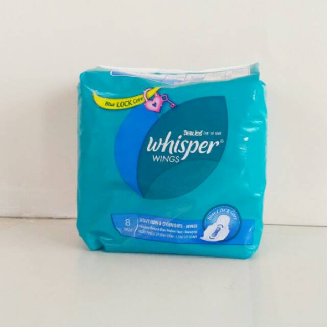 PROMO!!!! Whisper Pembalut Wanita Heavy Flow & Overnights 8pads / Malam