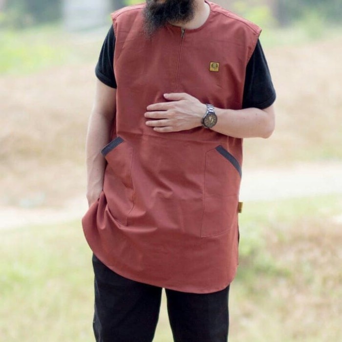Sholat-Rompi- Rompi Sholat Oblong Zipper Al Amwa/Rosol Oblong Zipper Al Amwa -Rompi-Sholat.