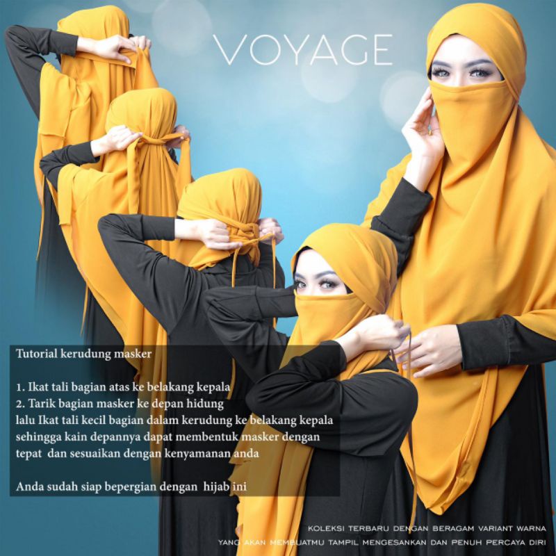 Kerudung / Hijab / Khimar "NIQAB CADAR" ORIGINAL VOYAGE
