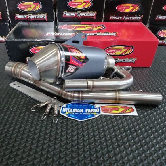 knalpot GP7 GTX BALLISTIC RS JUPITER 130cc