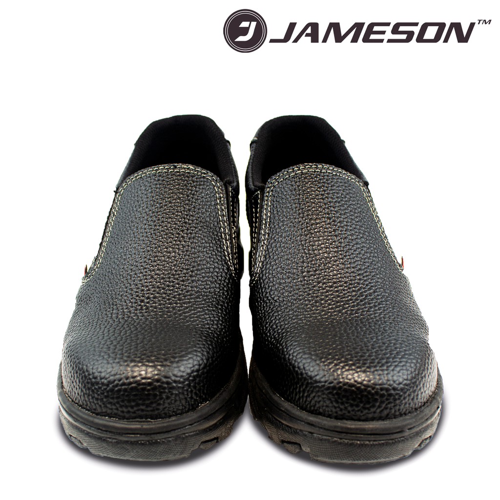 Sepatu Safety shoes Slip On Jameson EL / kulit asli / Besi di penghujung