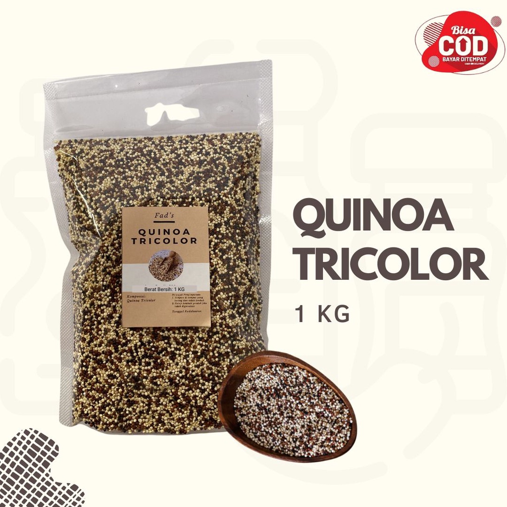 Quinoa Tricolor 1 kg - White Quinoa 1kg - Tricolor Quinoa 1kg