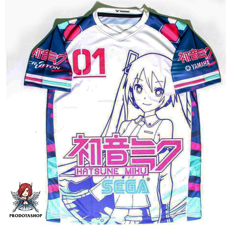 (COD) PDS KAOS JERSEY ANIME HATSUNE MIKU RACING VOCALOID OTAKU WAIFU