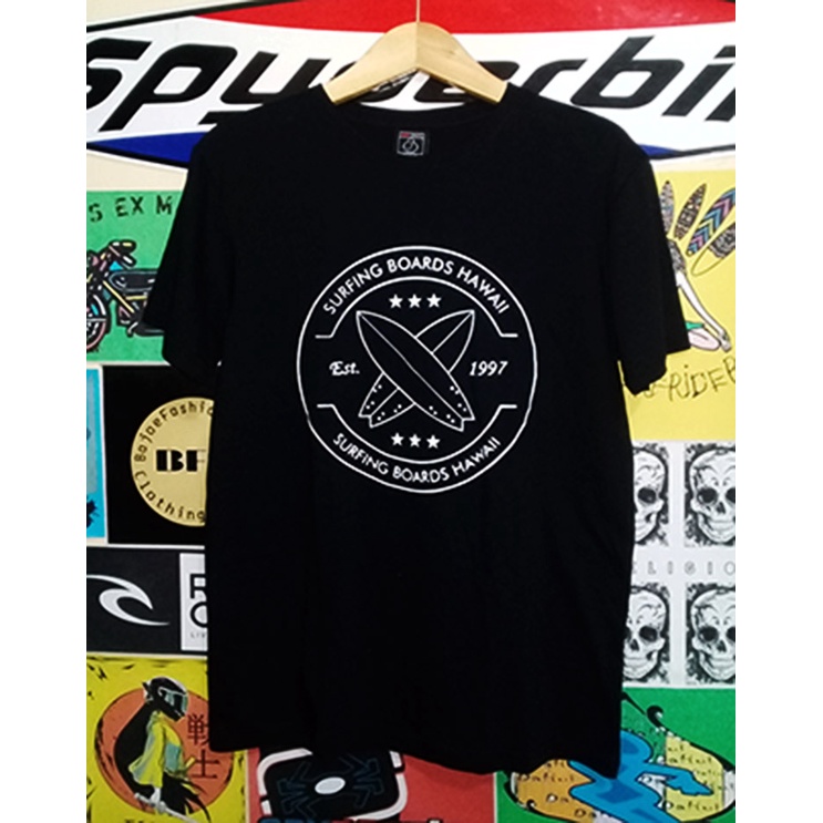 Kaos Surfing Surfrider T-Shirt Pria Dewasa Warna Hitam