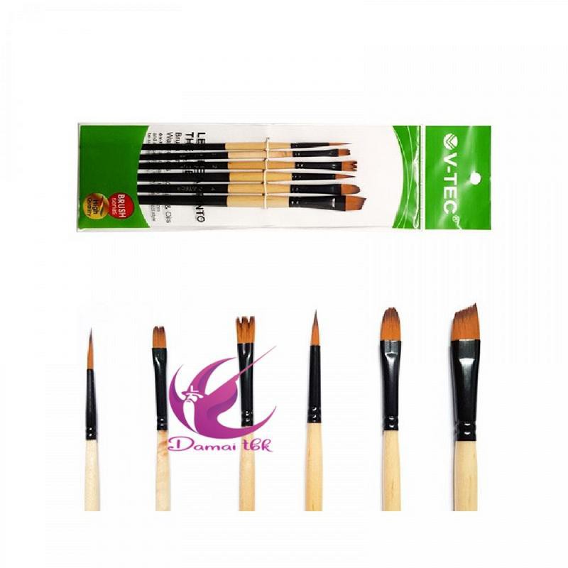 

V-Tec Brush A511 Set 6 Kuas Lukis Set 6