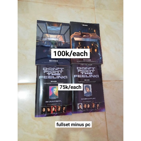 ALBUM OFFICIAL EXO, EXO SC, EXO BAEKHYUN, EXO SUHO [ONLY & FULLSET MINUS PC]