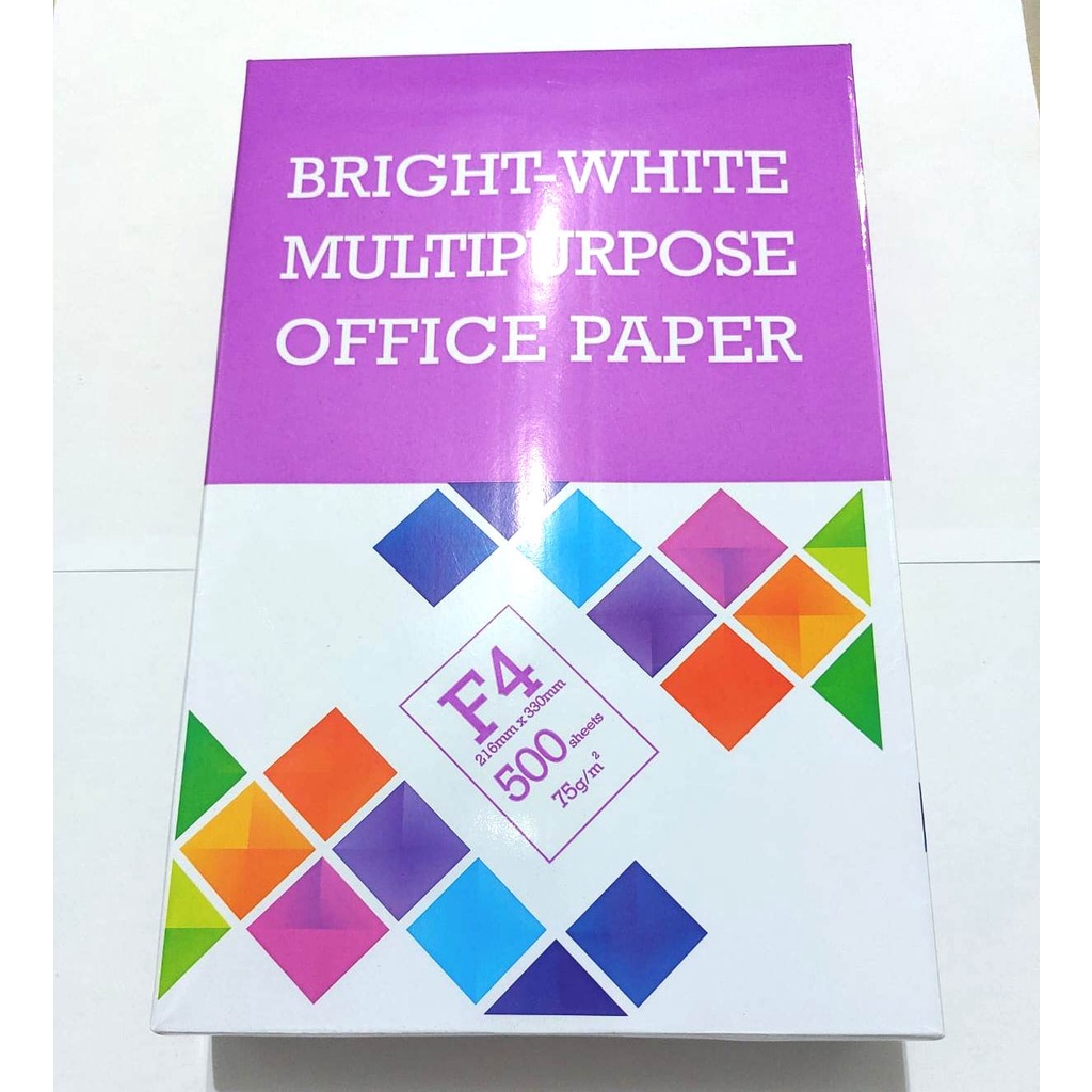 

Kertas HVS F4 FOLIO F75 gram 75gsm BrightWhite Multipurpose Paper BMO