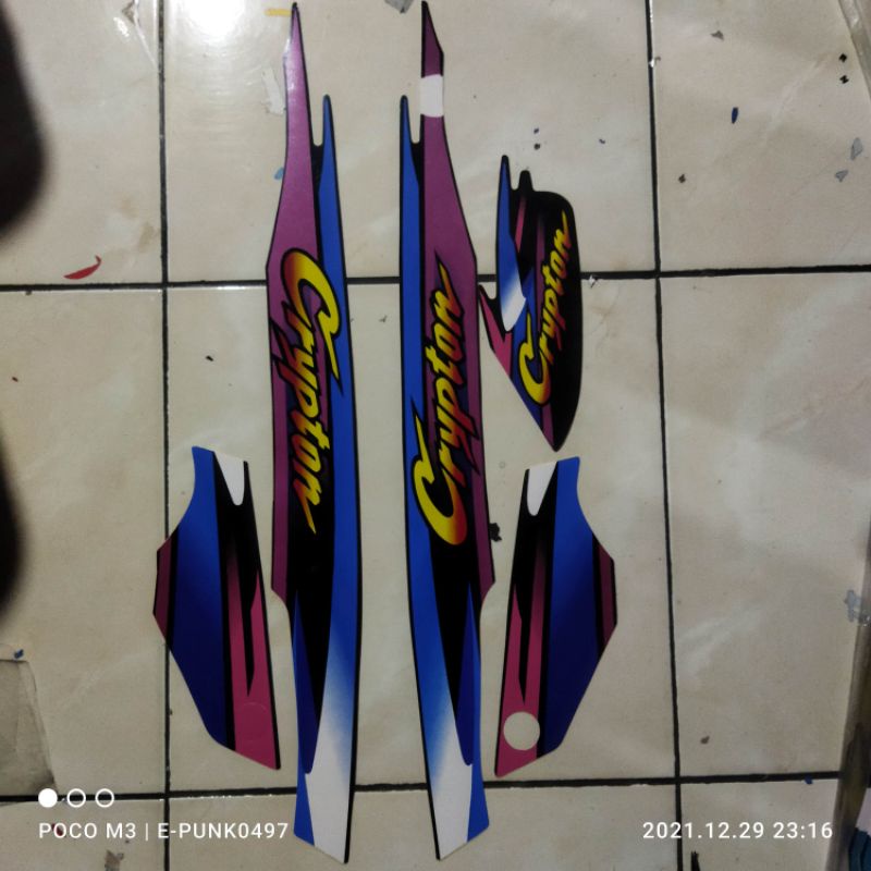 Sticker Striping Crypton 98 Sticker lis yamaha Crypton Berkualitas