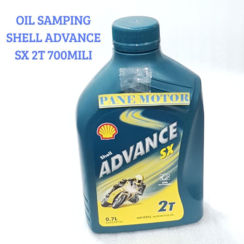 OIL SAMPING 2T OLI 2TAK SHELL ADVANCE SX 700MILI DIJAMIN ASLI