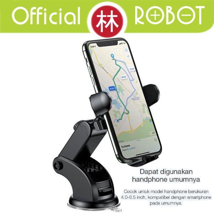 Robot RT-CH11S Car Holder Suction Cup &amp; Spring Lock Washable Car Stent