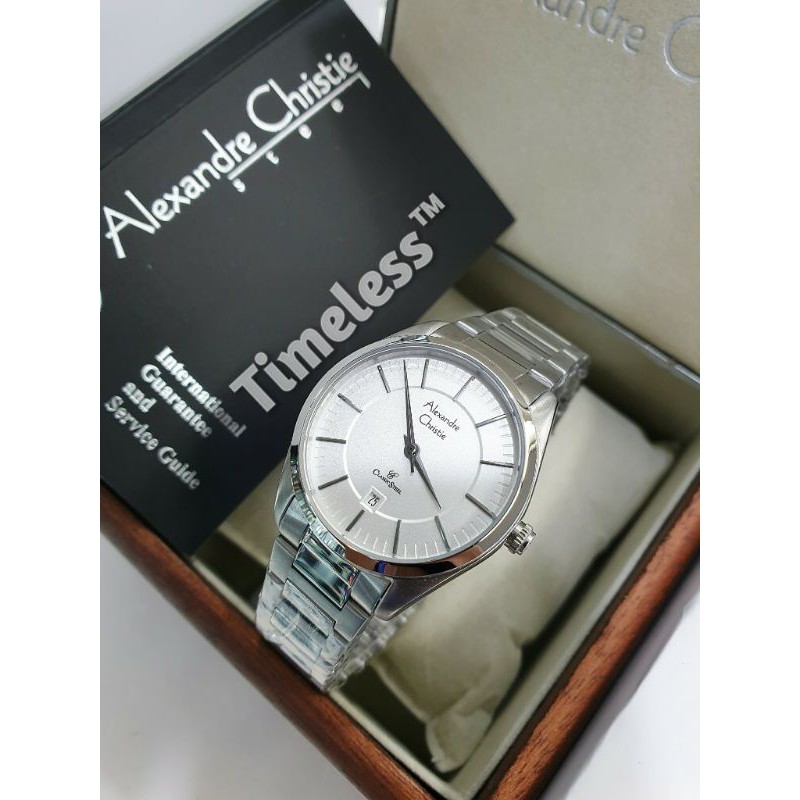 Jam tangan wanita alexandre christie ac 8579 LD Silver