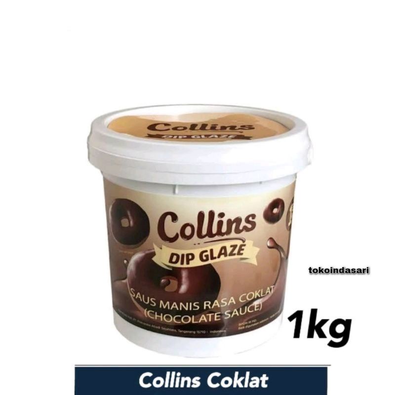 

Collins Dip Glaze Coklat / Glaze Coklat Repack 250gr