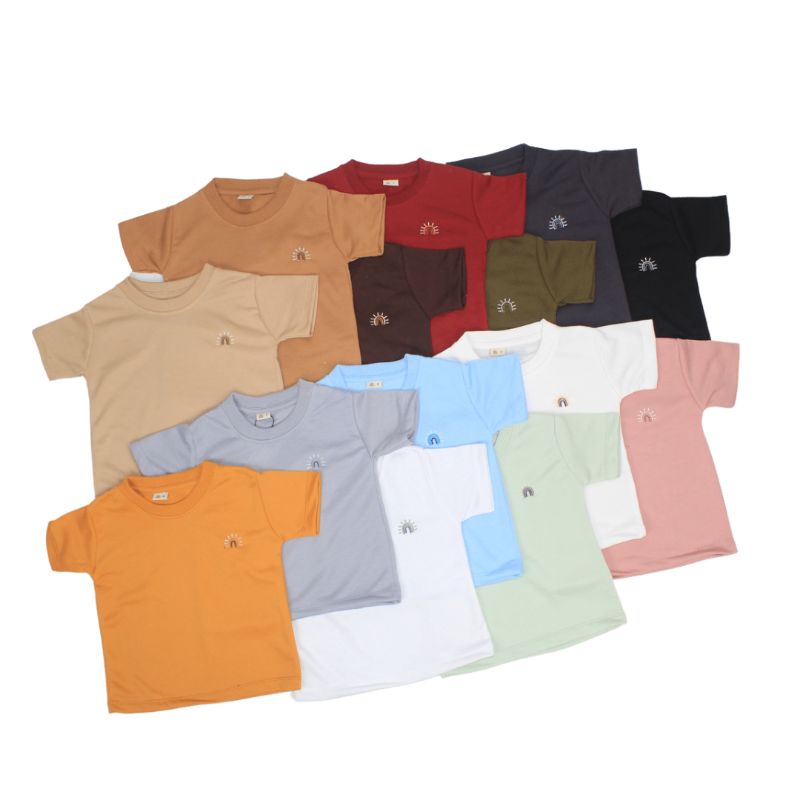 TSHIRT RAINBOW SERIES 1 - Promo 8.8 Kaos Anak Polos Lucu Unisex