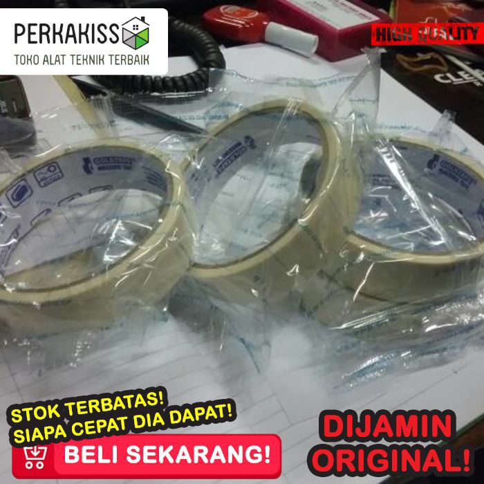 Jual Masking Tape Gold Tape Ukuran Lakban Kertas Goldtape Inchi