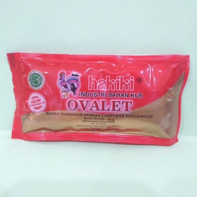 

Hakiki Ovalet 25gr Bahan Tambahan Pangan Campuran Pengemulsi