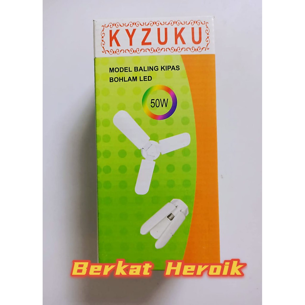 Lampu LED Model Kipas 3 Baling 50 Watt Cahaya Putih Terang