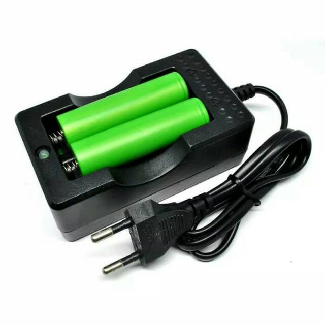 Charger baterai 18650 / Cell charger 2 slot untuk baterai 18650
