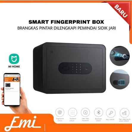 Smart Fingerprint Safety Save Box Brangkas Sidik Jari