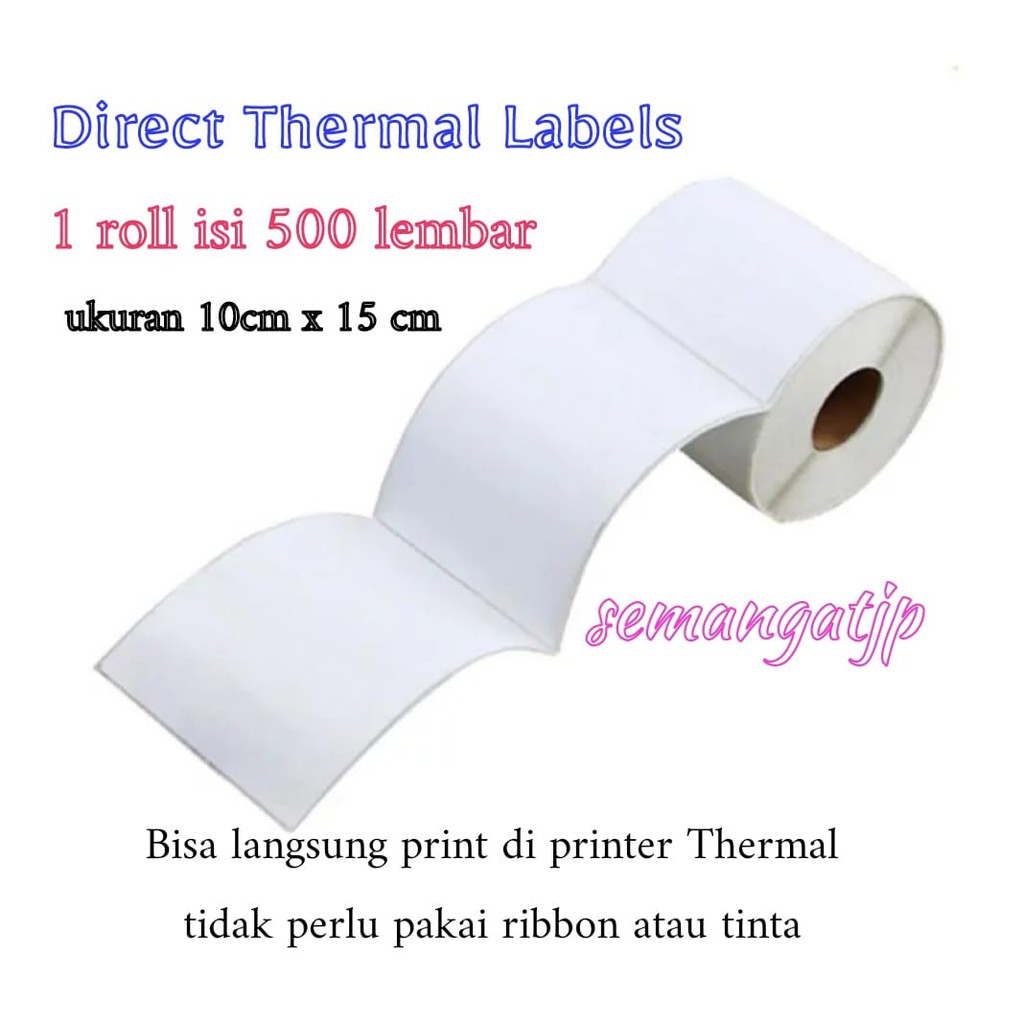 Label Thermal 100 x 150 mm / Stiker AWB THERMAL 100x150 mm