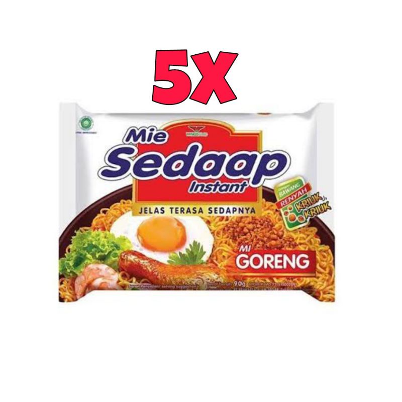 

MIE SEDAAP GORENG 5 pcs / MIE SEDAAP ORIGINAL