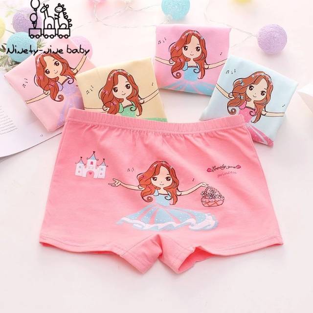CD KANCUT BOXER ANAK CEWEK 2-10 TH BAHAN ADEM / BOKSER CELANA DALAM ANAK PEREMPUAN MURAH F PRINCES