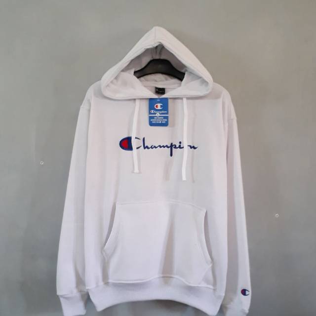 Jaket hoodie CHAMPION PUTIH | Shopee 